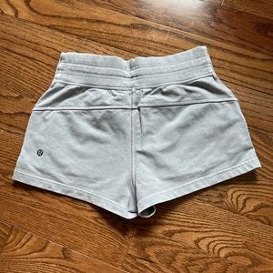 Blue light wash lululemon shorts